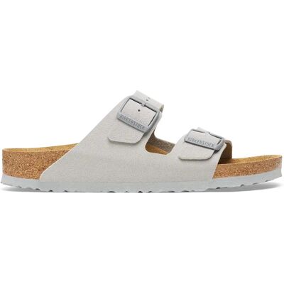 Claquettes Birkenstock Arizona Birko-Flor Gris 35 - Publicité Claquettes Birkenstock Arizona Birko-Flor Gris 35 - Publicité