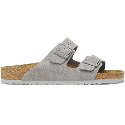 Sandales Birkenstock Arizona Suede Leather Gris 45 Étroit - Publicité Sandales Birkenstock Arizona Suede Leather Gris 45 Étroit - Publicité