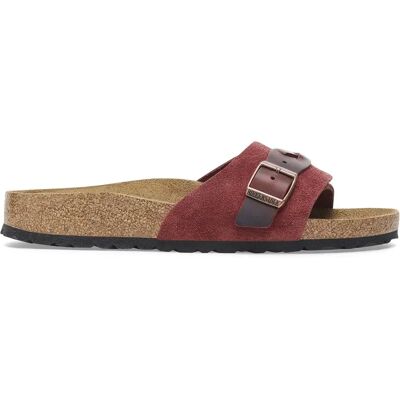 Mules femme Birkenstock Oita Braided Suede Leather Rouge 38 Étroit - Publicité Mules femme Birkenstock Oita Braided Suede Leather Rouge 38 Étroit - Publicité
