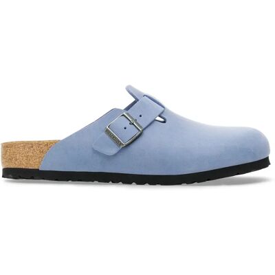 Sabots en cuir huilé Birkenstock Boston Bleu 40 - Publicité Sabots en cuir huilé Birkenstock Boston Bleu 40 - Publicité