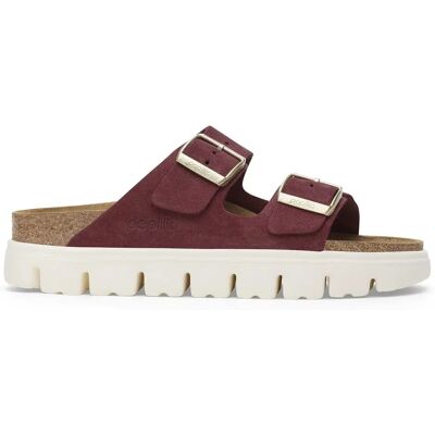 Mules femme Birkenstock Arizona Platform Suede Leather Violet 35 Étroit - Publicité Mules femme Birkenstock Arizona Platform Suede Leather Violet 35 Étroit - Publicité