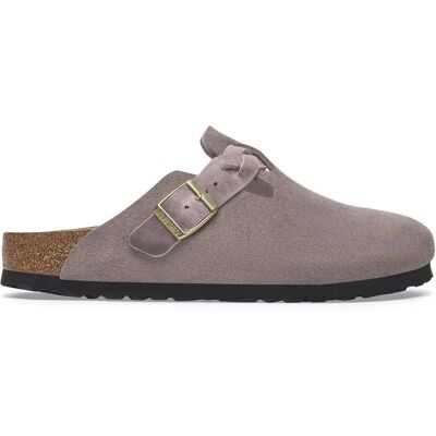 Sabots femme Birkenstock Boston Braided Suede Leather Violet 37 Étroit - Publicité Sabots femme Birkenstock Boston Braided Suede Leather Violet 37 Étroit - Publicité