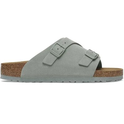 Sandales en cuir suede Birkenstock Zürich Gris 39 Étroit - Publicité Sandales en cuir suede Birkenstock Zürich Gris 39 Étroit - Publicité
