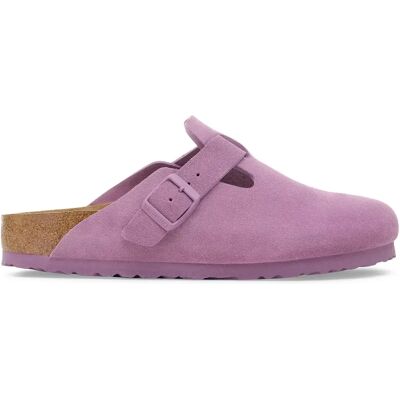 Sabots en cuir suédé Birkenstock Boston Violet 36 - Publicité Sabots en cuir suédé Birkenstock Boston Violet 36 - Publicité