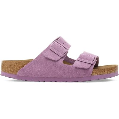 Sandales en cuir suédé Birkenstock Arizona Violet 35 - Publicité Sandales en cuir suédé Birkenstock Arizona Violet 35 - Publicité