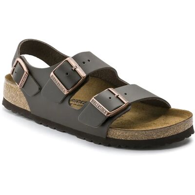 Sandales Birkenstock Milano Natural Leather Marron 35 - Publicité Sandales Birkenstock Milano Natural Leather Marron 35 - Publicité