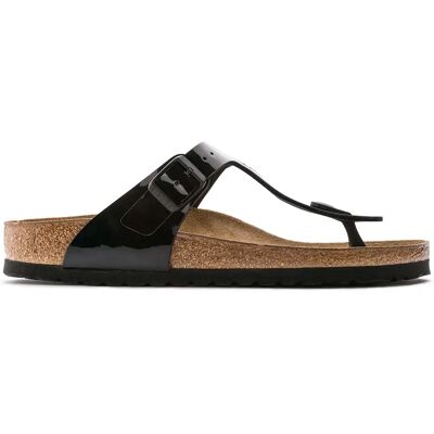 Sandales femme Birkenstock Gizeh Birko-Flor Patent Noir 37 - Publicité Sandales femme Birkenstock Gizeh Birko-Flor Patent Noir 37 - Publicité