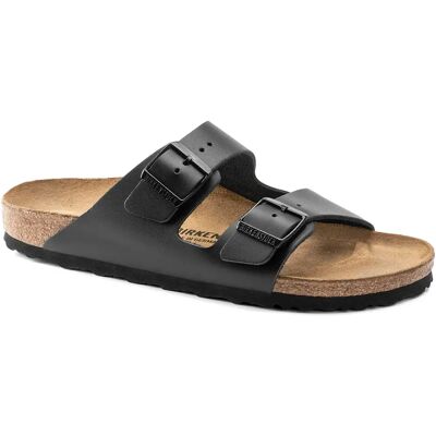 Sandales Birkenstock Arizona Natural Leather Noir 35 - Publicité Sandales Birkenstock Arizona Natural Leather Noir 35 - Publicité