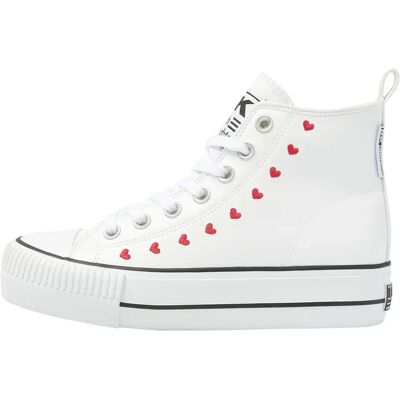 Baskets Pu/embroidery femme British Knights Kaya Mid Blanc 37 - Publicité Baskets Pu/embroidery femme British Knights Kaya Mid Blanc 37 - Publicité