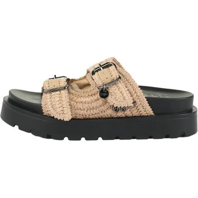 Claquettes femme Buffalo Raya Ari Beige 40 - Publicité Claquettes femme Buffalo Raya Ari Beige 40 - Publicité