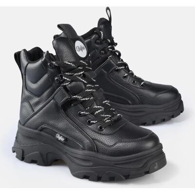 Bottines femme Buffalo Venom Mid Noir 37 - Publicité Bottines femme Buffalo Venom Mid Noir 37 - Publicité