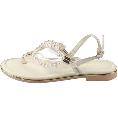 Sandales femme Buffalo Kira Pearl Beige 39 - Publicité Sandales femme Buffalo Kira Pearl Beige 39 - Publicité