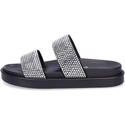 Claquettes femme Buffalo Sol Tss Glam - Vegan Glitter Noir 37 - Publicité Claquettes femme Buffalo Sol Tss Glam - Vegan Glitter Noir 37 - Publicité
