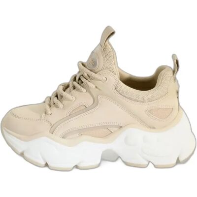Baskets textiles femme Buffalo Binary C Beige 41 - Publicité Baskets textiles femme Buffalo Binary C Beige 41 - Publicité