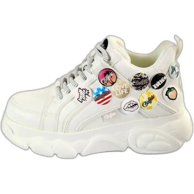 Baskets femme Buffalo Cld Corin Button Blanc 40 - Publicité Baskets femme Buffalo Cld Corin Button Blanc 40 - Publicité