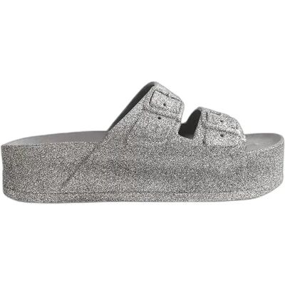 Sandales femme Cacatoès Caipirinha Glitter Gris 40 - Publicité Sandales femme Cacatoès Caipirinha Glitter Gris 40 - Publicité