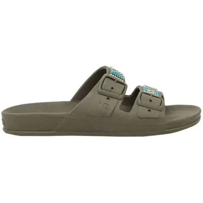 Claquettes femme Cacatoès Jericoacoara Vert 37 - Publicité Claquettes femme Cacatoès Jericoacoara Vert 37 - Publicité