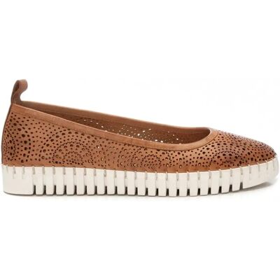 Ballerines en cuir femme Carmela Marron 40 - Publicité Ballerines en cuir femme Carmela Marron 40 - Publicité