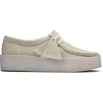 Bottines femme Clarks Wallabee Cup Blanc 40 - Publicité Bottines femme Clarks Wallabee Cup Blanc 40 - Publicité