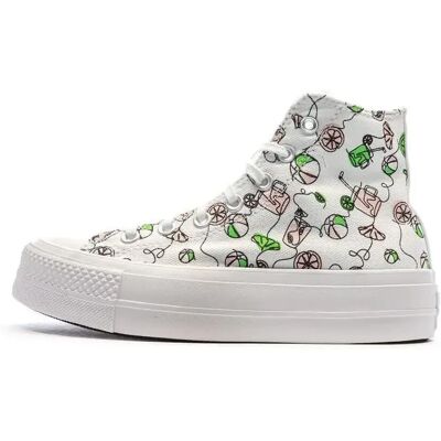 Baskets montantes femme Converse Chuck Taylor All Star Lift Platform Blanc 38,5 - Publicité Baskets montantes femme Converse Chuck Taylor All Star Lift Platform Blanc 38,5 - Publicité