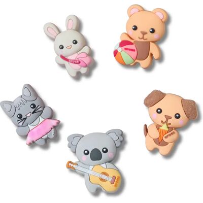 Jibbitz Crocs Cutie Animal Friends (x5) Beige TU - Publicité Jibbitz Crocs Cutie Animal Friends (x5) Beige TU - Publicité
