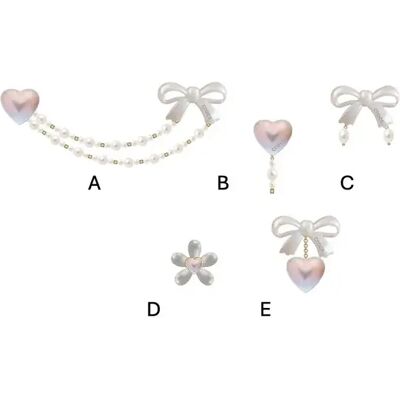 Jibbitz Crocs Bow and Pink Heart (x5) Argenté TU - Publicité Jibbitz Crocs Bow and Pink Heart (x5) Argenté TU - Publicité