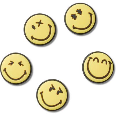 Jibbitz Crocs Smileyworld (x5) Jaune TU - Publicité Jibbitz Crocs Smileyworld (x5) Jaune TU - Publicité