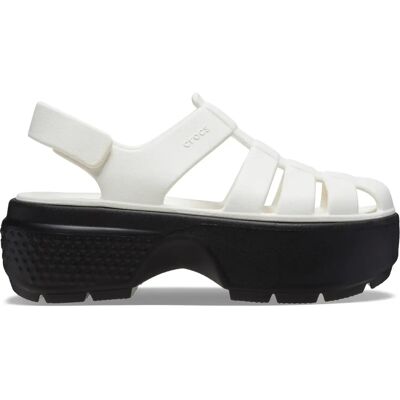Sabots femme Crocs Stomp Fisherman Blanc 39/40 - Publicité Sabots femme Crocs Stomp Fisherman Blanc 39/40 - Publicité