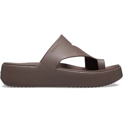 Claquettes femme Crocs Getaway Platform Toe Loop Beige 38/39 - Publicité Claquettes femme Crocs Getaway Platform Toe Loop Beige 38/39 - Publicité