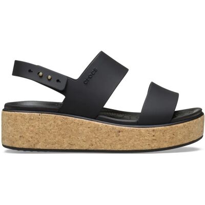 Sandales compensées femme Crocs Brooklyn Cork Low Wedge Noir 39/40 - Publicité Sandales compensées femme Crocs Brooklyn Cork Low Wedge Noir 39/40 - Publicité