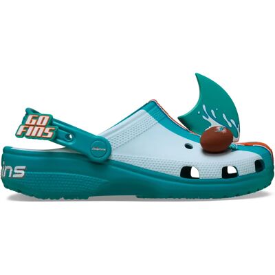 Sabots Crocs NFL Miami Dolphins Cls Multicolore 48/49 - Publicité Sabots Crocs NFL Miami Dolphins Cls Multicolore 48/49 - Publicité