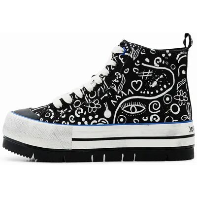 Baskets femme Desigual Crush Arte Noir 41 - Publicité Baskets femme Desigual Crush Arte Noir 41 - Publicité