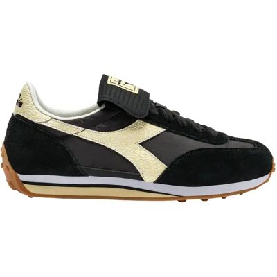 Baskets basse cuir Diadora Rally Indoor Noir 44,5 - Publicité Baskets basse cuir Diadora Rally Indoor Noir 44,5 - Publicité