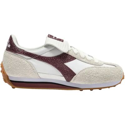 Baskets basse cuir Diadora Rally Indoor Blanc 40 - Publicité Baskets basse cuir Diadora Rally Indoor Blanc 40 - Publicité