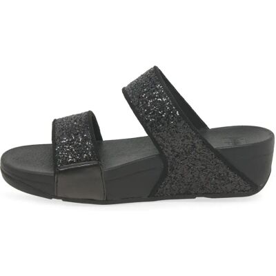 Mules compensées femme FitFlop Lulu Slide Noir 40 - Publicité Mules compensées femme FitFlop Lulu Slide Noir 40 - Publicité