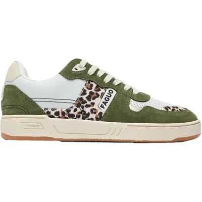 Baskets cuir suède femme Faguo Ceiba Vert 37 - Publicité Baskets cuir suède femme Faguo Ceiba Vert 37 - Publicité