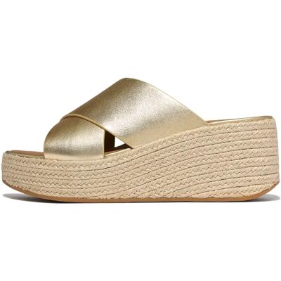 Espadrilles femme FitFlop PlatFForms Doré 41 - Publicité Espadrilles femme FitFlop PlatFForms Doré 41 - Publicité