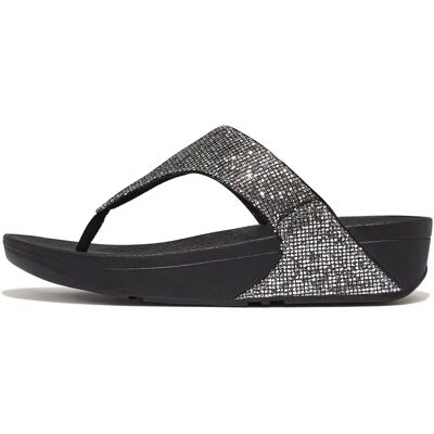 Sandales femme FitFlop Lulu Toe Post - Glitterball Argenté 37 - Publicité Sandales femme FitFlop Lulu Toe Post - Glitterball Argenté 37 - Publicité