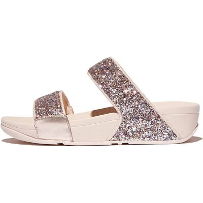 Claquettes femme FitFlop Lulu Multi-Tonal Glitter Rose 41 - Publicité Claquettes femme FitFlop Lulu Multi-Tonal Glitter Rose 41 - Publicité