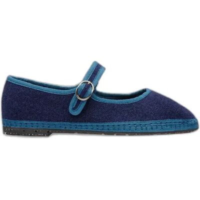 Ballerines en lin femme Flabelus Mary Jane Bleu 40 - Publicité Ballerines en lin femme Flabelus Mary Jane Bleu 40 - Publicité