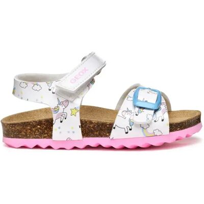 Sandales syntherique bébé fille Geox Chalki A Blanc 20 - Publicité Sandales syntherique bébé fille Geox Chalki A Blanc 20 - Publicité