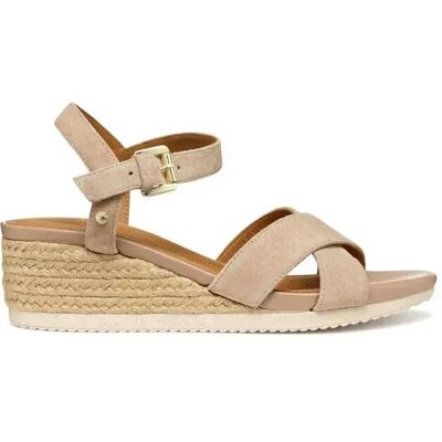 Sandales compensées femme Geox Ischia Corda B Beige 36 - Publicité Sandales compensées femme Geox Ischia Corda B Beige 36 - Publicité