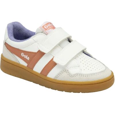 Gola Eagle Strap 31 Chaussures pour enfants en blanc et terracotta - Chaussures pour enfants - Publicité Gola Eagle Strap 31 Chaussures pour enfants en blanc et terracotta - Chaussures pour enfants - Publicité