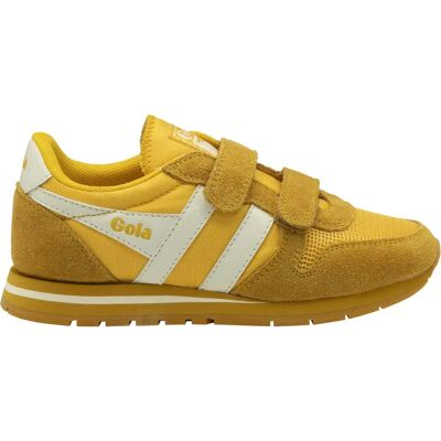 Baskets à scratch enfant Gola Daytona 88 Strap Jaune 32 - Publicité Baskets à scratch enfant Gola Daytona 88 Strap Jaune 32 - Publicité