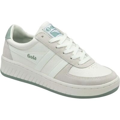 Baskets à lacet femme Gola Grandslam 88 Blanc 41 - Publicité Baskets à lacet femme Gola Grandslam 88 Blanc 41 - Publicité
