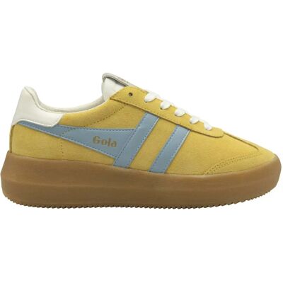 Baskets à lacet en daim femme Gola Athena Jaune 42 - Publicité Baskets à lacet en daim femme Gola Athena Jaune 42 - Publicité