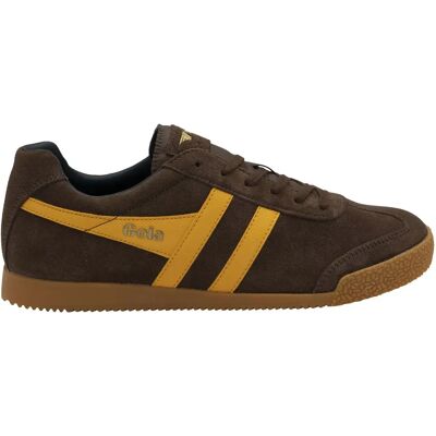 Baskets à lacet en daim Gola Harrier Suede Marron 43 - Publicité Baskets à lacet en daim Gola Harrier Suede Marron 43 - Publicité