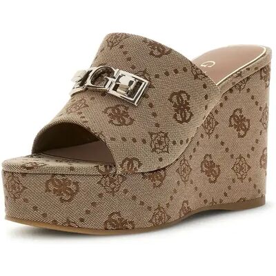 Mules compensées femme Guess Evenza Blanc 41 - Publicité Mules compensées femme Guess Evenza Blanc 41 - Publicité