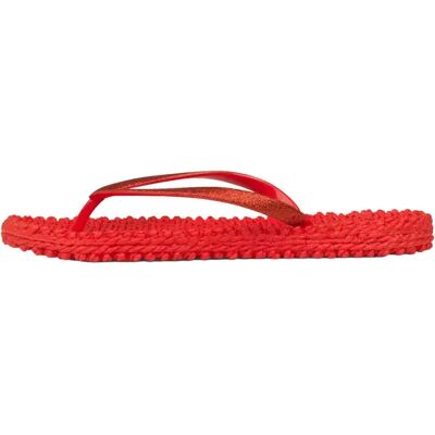 Tongs à paillettes femme Ilse Jacobsen Hornbæk Rouge 41 - Publicité Tongs à paillettes femme Ilse Jacobsen Hornbæk Rouge 41 - Publicité