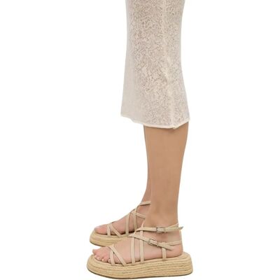 Sandales plateforme femme Mim Shoes Formentor Beige 37 - Publicité Sandales plateforme femme Mim Shoes Formentor Beige 37 - Publicité